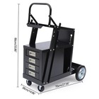 Welding Welder Cart Mig Tig Arc Plasma Cutter Tank Storage Or W 4 Drawer Cabinet