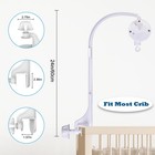 24 Inch Baby Crib Mobile Bed Bell Holder Arm Bracket  With Music Box  The Fou   