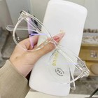 -1 0-1 5-2 0-2 5-3 0 To -6 0 Transparent Finished Myopia Glasses Men Women Black