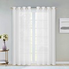 Set Of Two 84  White Solid Modern Window Panels