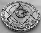 Freemason Masonic Heavy Duty All Chrome Metal Auto Tag Car Truck Emblem