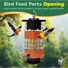 Metal Squirrel Proof Bird Feeder For Outdoors  2 5lb Hanging Wild Bird Feeder 