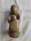 Hand Carved Stone Sculpture Abstract Art Mother   Child Figurine 7 Inches Tall