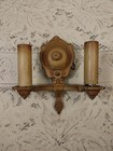 Single Antique Riddle Co  Designs Wall Sconce W  Switch Cast