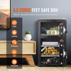 Double Door 4 5 Cu ft Safe Box With Key Lock Password Fireproof Bag Black