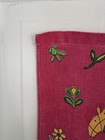 Vintage 1969 Vera Neumann Linen Wall Calendar Tea Towel Horse Rider Red Yellow