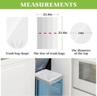 5 Gallon 100 Counts Strong Trash Bags Garbage Bags  Bathroom Trash Can Bin Liner