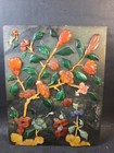 Antique Asian Jade And Hardstone Inlaid Table Screen