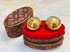 Icon Too Brass Baoding Chinese Health Balls Meditation Hand Exercise Set Second