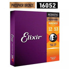 Elixir Phosphor Bronze Acoustic Guitar Strings Nanoweb Light 012- 053 Jq