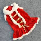 Cute Dog Puppy Christmas Santa Warm Costumes Coat Clothes Pet Apparel Shirt