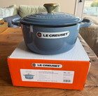 Le Creuset Signature Round Casserole Dutch Oven Chambray 4 5 Qt 9 5 In 24 Cm New