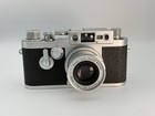 Leica Iiig Screwmount Ltm Rangefinder Film Camera W  Elmar 50mm 2 8 Lens   Case