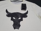 Project Rock Under Armour The Rock Mens Brahma Bull Shirt 1361733-131 Ivory