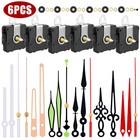 6pcs Silent Quartz Clock Replacement Movement Kit W  6 Style Hand For Diy Repair