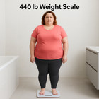440 Lb Bathroom Weight Scale Digital Measures Pounds And Kilograms Slim Design