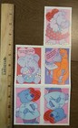 Vintage 1980s Lot Valentines Children s Cards Stickers  partials 