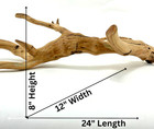 Large Driftwood Manzanita Aquascape Aquarium Terrarium Reptile Bonsai 24   12   8 