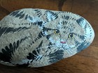 Hand Painted Cat Rock 5 Inches Long 1993 Signed
