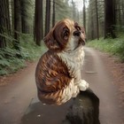 Saint Bernard Signed Porcelain 10    Signed Figurine Made In Japan Mint Condition