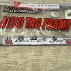New Nascar Dale Jr  88 Jr Nation Chrome Auto Tag Frame 