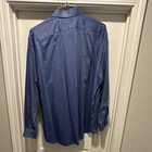 Dockers Men s Blue Solid Cotton Dress Shirt Xl 17 5 34 35 Long Sleeve Pockets
