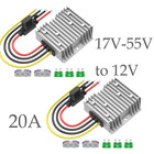 2pcs 55v 48v 36v To 12v Step Down Converter 20a 240w For Golf Cart Rv With Fuse