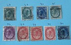  9  Lot Canada Stamps 1897-1899 Scott   67  70  75  76  77  78  79 Victoria Uh