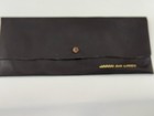 Vintage Japan Air Lines Vinyl Bag For Documents Money Tickets Snap Closure