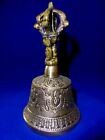 Brass Exquisite 4  Handmade Tibet Buddhist Bell Home Decor Office Gift Diwali