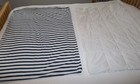 Euc 36  X 50  Striped Pottery Barn Kids Toddler Organic Cotton Duvet Bed Cover