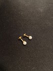 Vermeil Baby Tous Earrings With Pearls