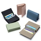 Rfid Mens Slim Front Pocket Wallet Genuine Leather Bifold Id credit Card Holder