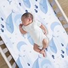 Lambs   Ivy Bubbles   Squirt 100  Cotton Whale ocean Fitted Crib toddler Sheet