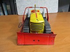 1940 s Vintage Marx Tin Litho Wind Up Caterpillar Bulldozer  W driver -works   