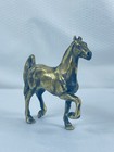 Vintage Cast Brass Bronze Horse Statue Figurine 4 5     1lb 1 9 Oz  Hand Made
