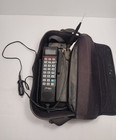 Vintage Motorola Cell Star Bag Phone In Case Scn2500a Car Adapter Un-tested