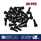 Lot 25 Black Tr413 Snap-in Rubber Tire Valve Stems Short Most Popular Valve