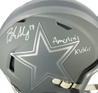 Brandon Aubrey Signed Cowboys Slate Mini Helmet W  Americas Kicker Bas Coa