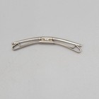 Vintage Collar Bar Clasp Engraved Silver Tone 1 75  Nice Detail Mens Jewelry