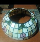 Tiffany Style Stained Glass Floral Multicolor Round Lamp Shade Set E26