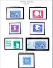 1929-1978 Us Cut Squares Lot Of 65 Mostly Mint Airmail Scott Album Pages