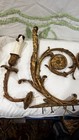 Antique Ornate French Louis   Candle  Wall Sconces 1930 Lamp Parts