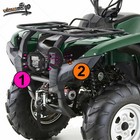 Fit 07-15 Yamaha Grizzly 700 550 Headlight Bracket 24w Led Light Pod Upgrade Kit