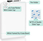 Mr  Pen- Magnetic Whiteboard Dry Erase  12x16 Inches  Dry Erase Board With Black