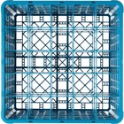Carlisle Rg25-414 Opticlean Blue 25-compartment Glass Rack