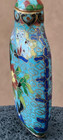 Antique 19th Century Cloisonn   Unique Shape Thin Or Flask Shape Snuff Bottle