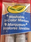Crayola Washable Tri Colors Markers 2 Count