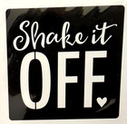 Momenta Adhesive Fabric Stencils - Shake It Off - 8  X 8 