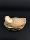 Vintage Estee Lauder Nesting Duck Youth Dew Solid Perfume Compact Vanity Empty